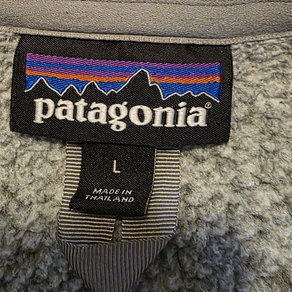 Patagonia Women's L Gray Better Sweater 1/4 Zip Fleece Pullover - Picture 5 of 9